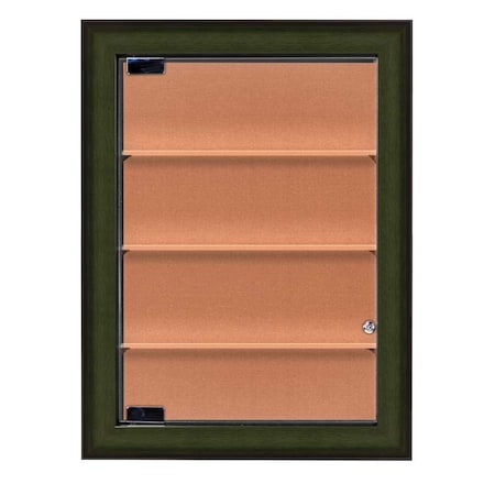 United Visual Products Indoor Enclosed Combo Board, 48"x36", Black Frame/Black Porc & Amethyst UVCB4836B-BLKPORC-AMETHY